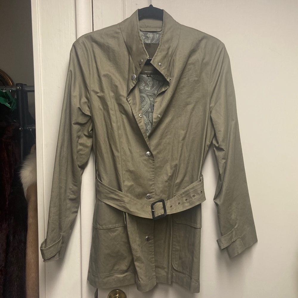 Genuine Mackintosh Short Trench Coat sz M